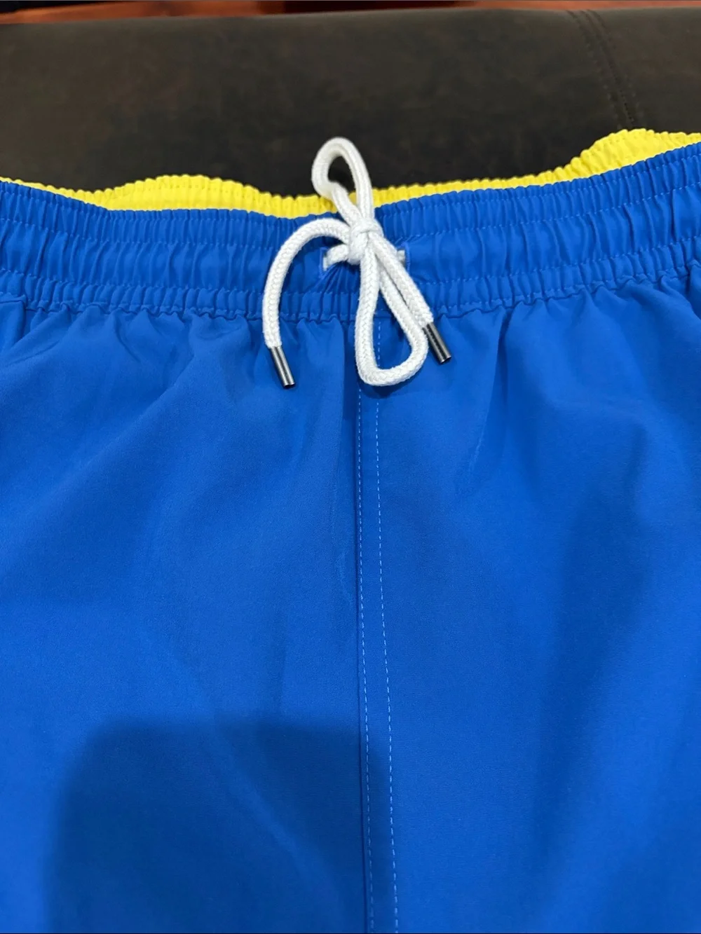 Polo by Ralph Lauren Bright Blue Athletic Swim Shorts with Drawstring